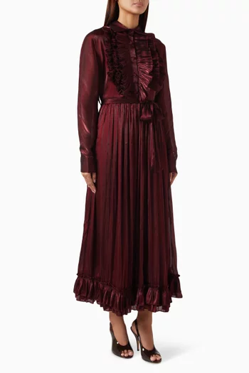 Belted Ruffle Dress