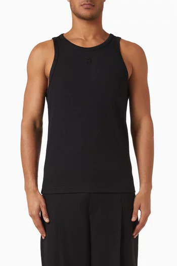 Monogram Vest in Piqué-jersey, Set of 2