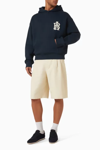 Monogram Hoodie in Loopback Cotton