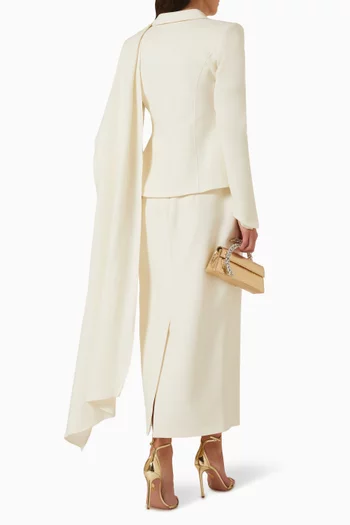 Irene Cape Scarf Blazer