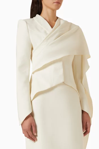 Irene Cape Scarf Blazer