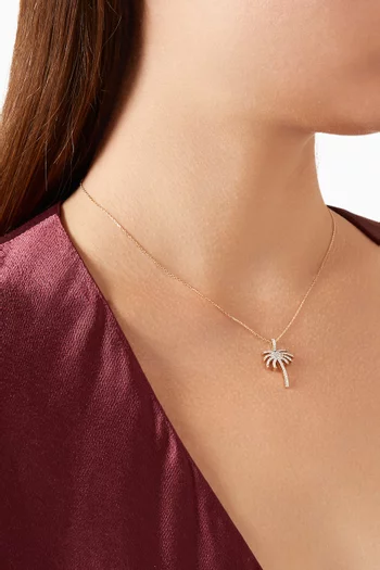 Al Nakhla Palm Tree Necklace in 18kt Gold
