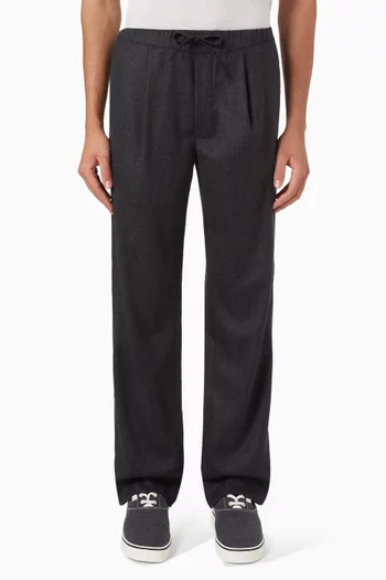 Straight-leg Pants in Wool Blend