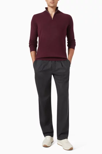 Half-zip Sweater in Cashmere