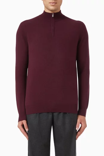 Half-zip Sweater in Cashmere