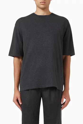 Knit T-shirt in Cotton Blend