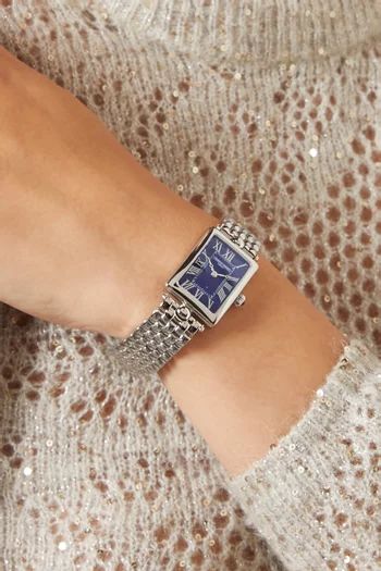 Classics Art Déco Carrée Quartz Watch in Stainless Steel, 28
