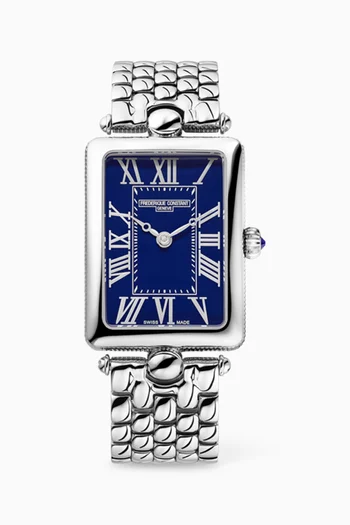 Classics Art Déco Carrée Quartz Watch in Stainless Steel, 28