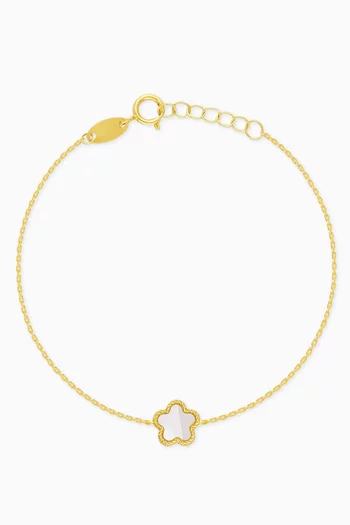 Vivante Mother-of-Pearl Bracelet in 18kt Gold