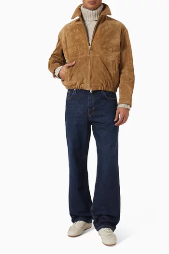 Maddox Gritty Jacket in Suede