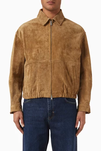 Maddox Gritty Jacket in Suede