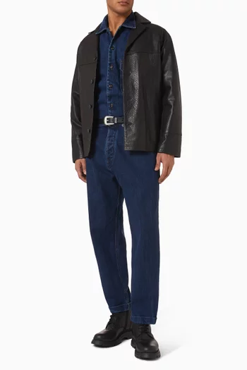Jack Grunge Jacket in Leather