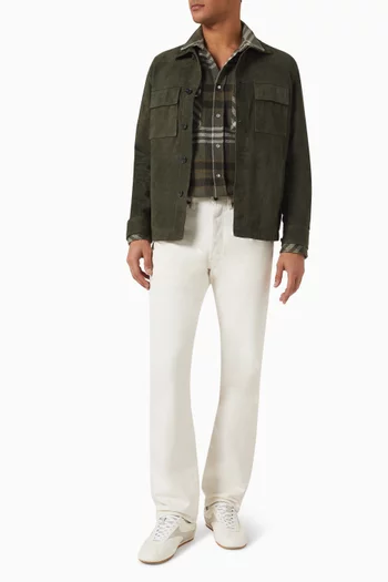 Mex Shirt Jacket in Suede