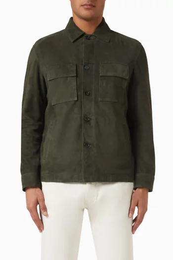 Mex Shirt Jacket in Suede