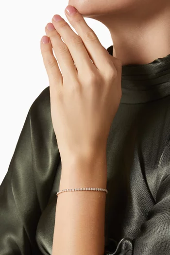 Tennis Diamond Bracelet in 18kt Gold