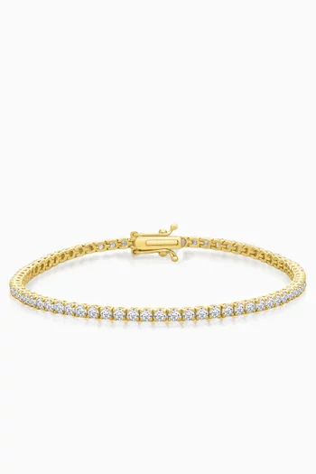 Tennis Diamond Bracelet in 18kt Gold
