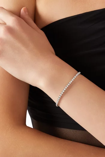 Tennis Diamond Bracelet in 18kt White Gold
