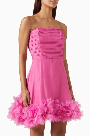 Rosera Floral-trim A-Line Dress