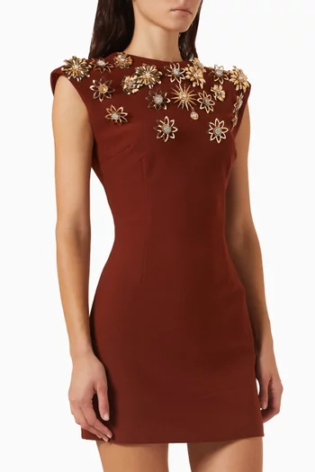 Solae Floral Dress in Crepe