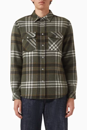 Timber Square Checked Shirt in Cashmere
