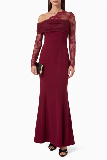 Lace-panel Dress