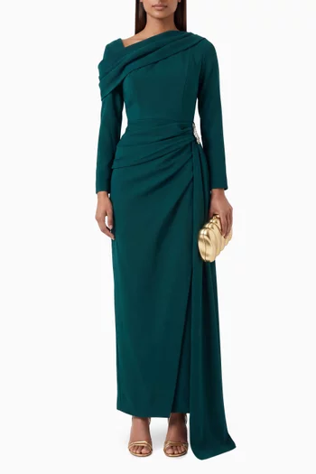 Draped Sash Dress