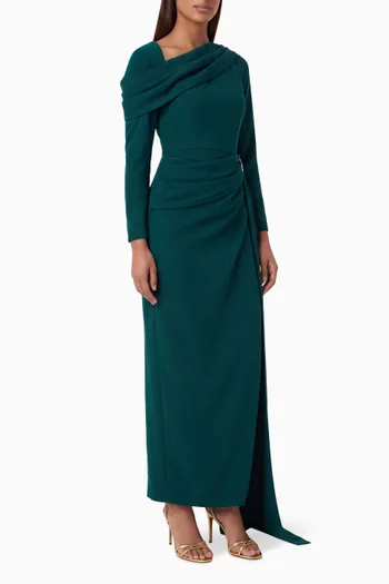 Draped Sash Dress