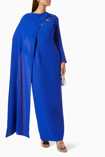Cape Cut-out Dress