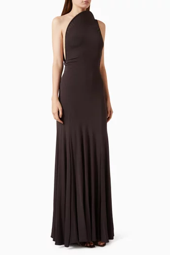 Concave Wired Gown in Jersey
