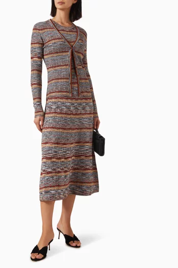 Calliope Striped Cardigan in Knit