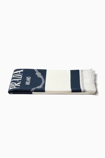 Logo Beach Towel in Cotton