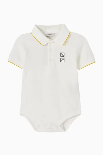 Polo Bodysuit in Cotton