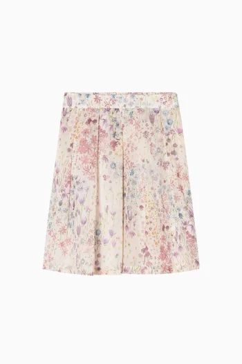 Floral-print Skirt