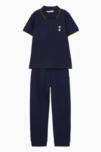Logo Polo T-shirt in Knit