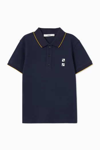 Logo Polo T-shirt in Knit