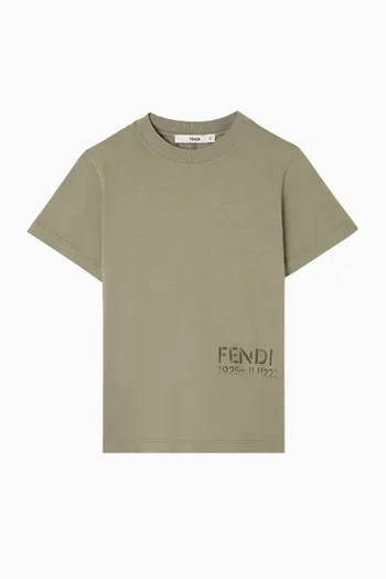 Logo T-shirt in Fleece