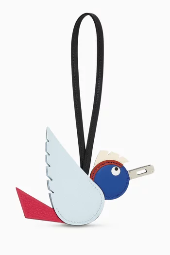 Unused Birdy Bag Charm in Leather