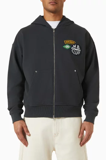 Decker Zip Hoodie in Organic Cotton