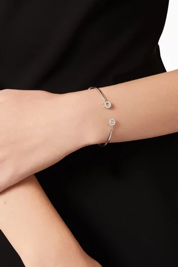 Dancing Diamonds Bangle in 18kt White Gold
