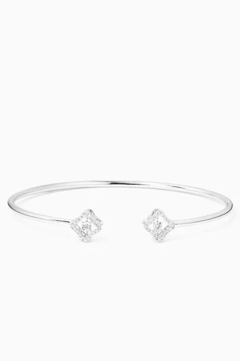 Dancing Diamonds Bangle in 18kt White Gold