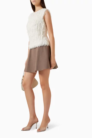 Fringed Knitted Top