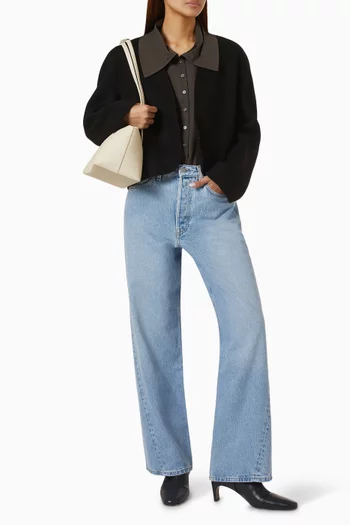 Cropped Double-faced Wool-blend Blazer