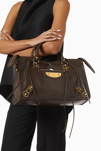 Medium Le City Uptown Bag in Goatskin