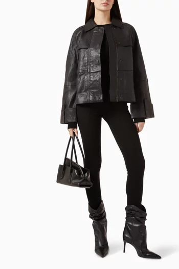Workwear Jacket in Lamb Leather
