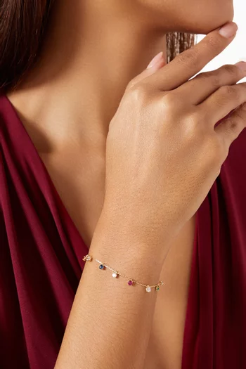 Starlight Charm Bracelet in 18kt Gold