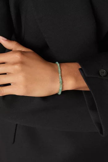 Arina Emerald Bead Bracelet in 18kt Gold
