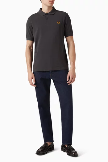 Signature Logo Polo T-shirt in Cotton-piqué