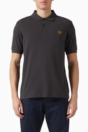 Signature Logo Polo T-shirt in Cotton-piqué