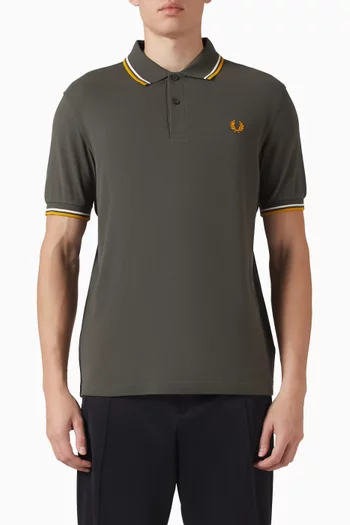 Twin Tipped Polo T-shirt in Cotton