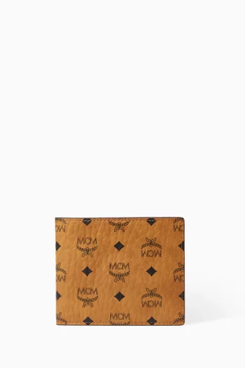 Small Aren Bifold Wallet in Visetos Canvas